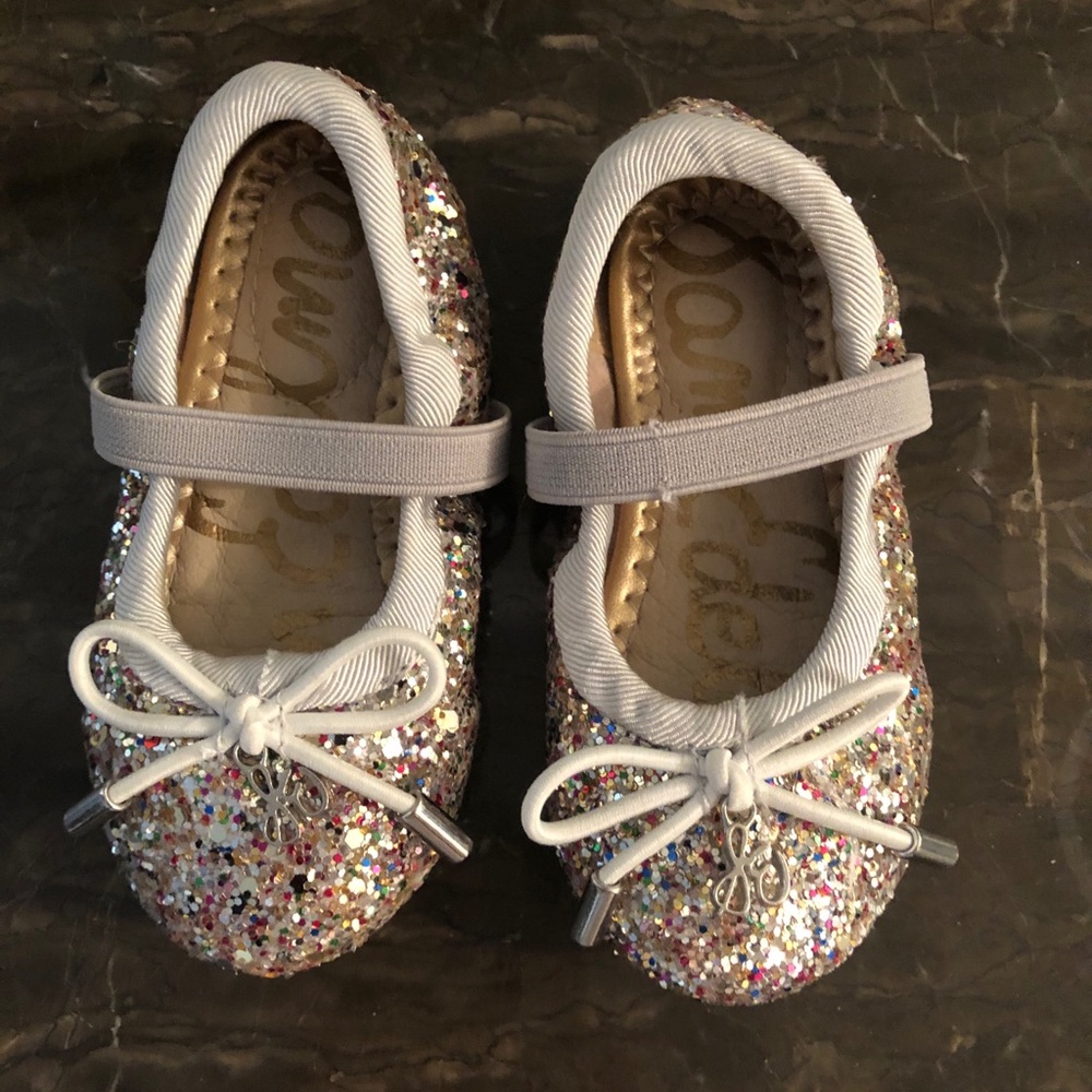 Sam Edelman Multicolor Sparkle Toddler Girl Flats